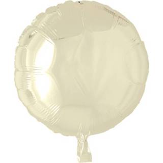 Folieballon Globos Rond 45 Cm Ivoor 5712735306085