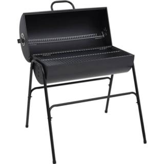 👉 Zwart staal Vidaxl Barbecuevat Met 2 Kookroosters 80x95x90 Cm 8720286139622
