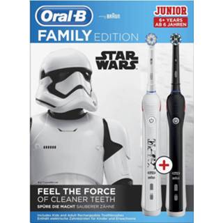 👉 Elektrische tandenborstel zwart Oral-b Pro Family Pack - 1x Oral B 2 2000 Black + Junior Star Wars 4210201319931