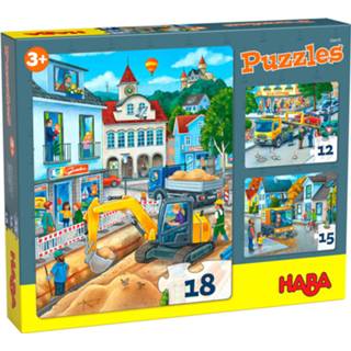 👉 Legpuzzel karton Haba Legpuzzels In De Stad 3-delig 4010168259611