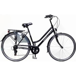 👉 Vrouwen Moves 28 Inch 50 Cm Dames 6v V-brakes Matzwart 8719817974344