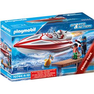 👉 PLAYMOBIL Sports & Action - Speedboot met onderwatermotor 70744 4008789707444