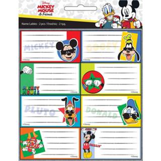 👉 Etiket wit papier Disney Etiketten Mickey Mouse Junior 16 Stuks 5204549140257