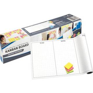 👉 Wit papier One Size Color-Wit Info Notes planner Kanban 30 x 50,8 cm 8 vel 4044355788882