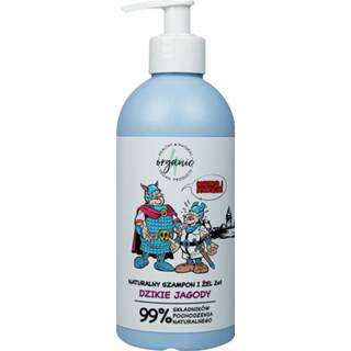 👉 Natuurlijke shampoo One Size no color kinderen Kajko & Kokosz en wasgel voor 2in1 Wilde Bessen 350ml 5904181930161