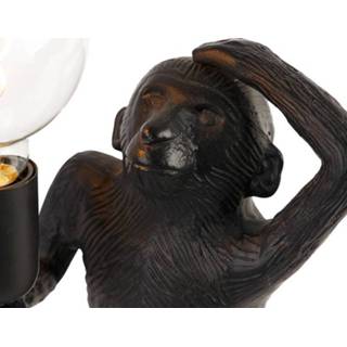 👉 Vintage tafellamp zwart One Size - Animal Aap Sta 8718881123139