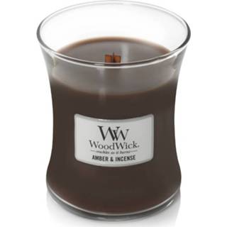 👉 Kaars medium One Size GeenKleur Woodwick Amber & Incense 5038581062082