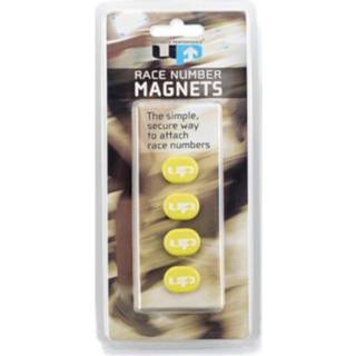 👉 Startnummer geel kunststof One Size Color-Geel Ultimate Performance magneten voor 4 stuks 5060242686061