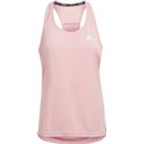 👉 Tanktop XL vrouwen roze beige grijs Adidas - Women's Primeblue Designed to Move 3-Stripes Tank maat XL, roze/beige/grijs 4065423584700