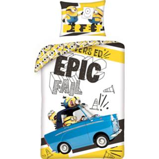 👉 Dekbedovertrek katoen Minions Epic Fail - Eenpersoons 140 X 200 Cm 5902729049757
