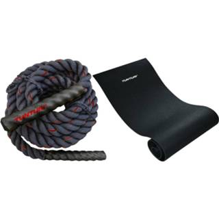 👉 Fitness set Tunturi - Battle Rope 9 Meter Fitnessmat 160 X 60 0,7 Cm 8720679640049