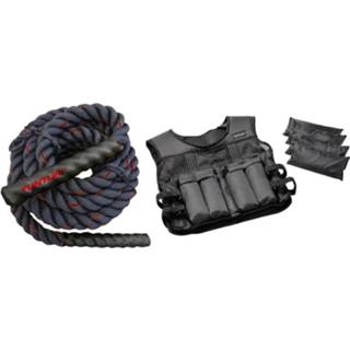 👉 Fitness set Tunturi - Battle Rope 9 Meter Gewichtvest 10kg 8720679640070