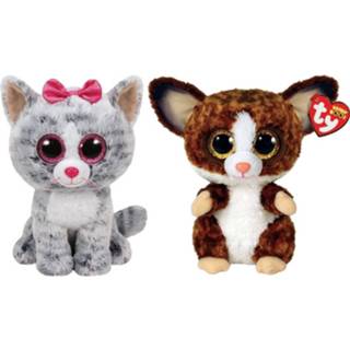 👉 Knuffel baby's Ty - Beanie Buddy Kiki Cat & Bush Baby Galago 8720679628993