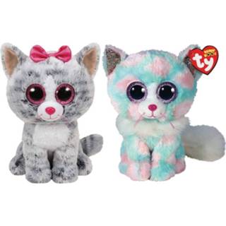 👉 Knuffel senioren Ty - Beanie Buddy Kiki Cat & Opal 8720679629006