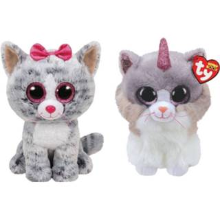 👉 Knuffel Ty - Beanie Buddy Kiki Cat & Asher 8720679629013