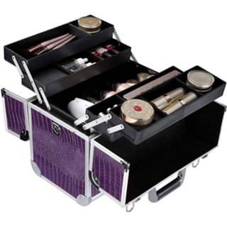 👉 Opbergbakje Nancy's Make-up Koffer - Uitklapbare Make Up Case Met 5 Opbergbakken Slot 6013818660667