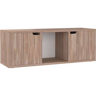 Spaanplaat grijs eiken Vidaxl Tv-meubel 88,5x27,5x30,5 Cm Sonoma 8720286670149