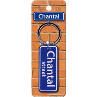 Paper Dreams Sleutelhanger Chantal Straat staal blauw Sleutelhanger blauw staal Paper Dreams Chantal Straat 9 X 3 Cm 8716764120039