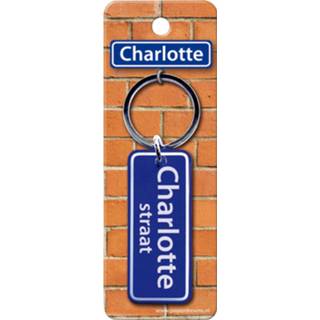 👉 Sleutelhanger blauw staal Paper Dreams Charlotte Straat 9 X 3 Cm 8716764120046