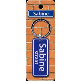 👉 Sleutelhanger blauw staal Paper Dreams Straatnaam Sandra 9 Cm 8716764120886