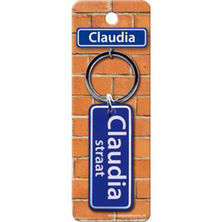 👉 Sleutelhanger blauw IJzer Paper Dreams Claudia Straat 9 X 3 Cm 8716764120060