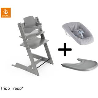👉 Trap grijs active Stokke® Tripp Trapp® Compleet + Newborn Set™ Tray - Storm Grey 2500001510495