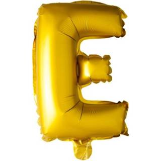 👉 Folieballon goud Globos Letter E 41 Cm 5712735004882