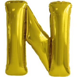 👉 Folie goud Amscan Letterballon N 86 Cm 194099035002