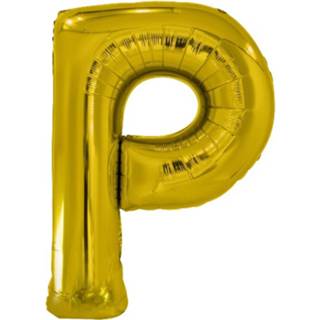 👉 Folie goud Amscan Letterballon P 86 Cm 194099035026