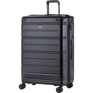 👉 Reiskoffer zwart Travelz Impact 77cm - Grote Koffer Met Tsa-slot Dubbele Wielen 8717253110715