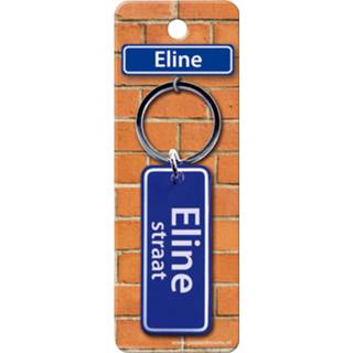 👉 Sleutelhanger blauw staal Paper Dreams Eline Straat 9 X 3 Cm 8716764120138