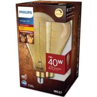 👉 Ledlamp Philips Standaard Gigantische Led-lamp - E27 40w Amberkleurige Glazen Compatibele Dimmer 8719514313767