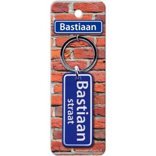 👉 Sleutelhanger blauw Paper Dreams Straatnaam Bastiaan 9 Cm 8716764118777