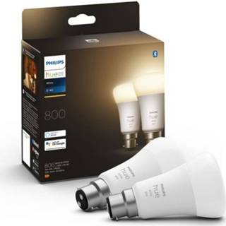 👉 Ledlamp wit Philips Hue White - 9,5w Aangesloten Led-lamp B22 Bluetooth Compatibel Pak Van 2 8719514319103
