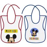 👉 Slab katoen Disney Slabbetjes Mickey Mouse Junior 25 X 35 Cm 2 Stuks 8435440369462