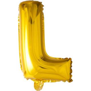 👉 Folieballon goud l Globos Letter 41 Cm 5712735004950