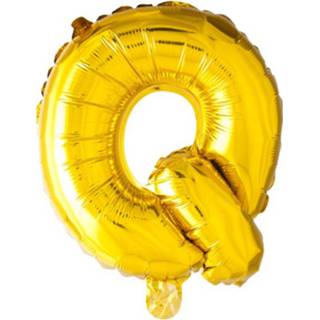 👉 Folieballon goud Globos Letter 'Q' 16 Cm 5712735005001