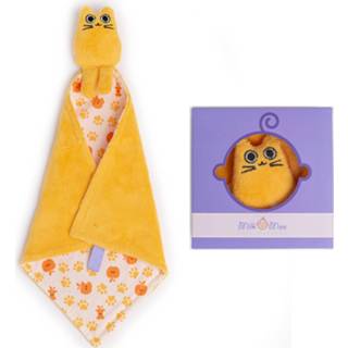 👉 Babydeken oranje baby's Milk&moo Tombish Cat Knuffeldeken Baby - Babydekentje 8682835420820