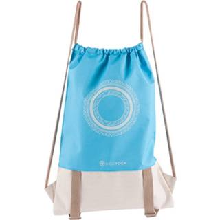 👉 Blauw Biggyoga-chakra-drawstring Yoga Tas-blauw Taupe- Mat Houder -33x47cm 8681126412957