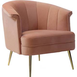 👉 Fauteuil roze Bronx71 Velvet Amy 8720168886279