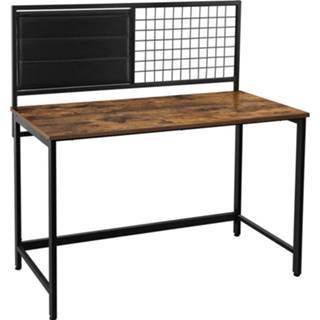 Nancy's Towson Bureau - Computertafel Met Opbergvakken Kantoortafel Industrieel Vintage bruin zwart Bureau bruin zwart Nancy's Towson - Computertafel Met Opbergvakken Kantoortafel Industrieel Vintage Bruin-zwart 6019926539512