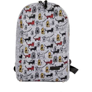 👉 Rugzak grijs vrouwen Biggdesign Cats - Dames Tas Rugtas Schooltas 8682226429548