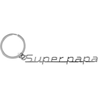 👉 Sleutelhanger aluminium Paper Dreams Super Papa 11,5 X 7,5 Cm 8716764180033