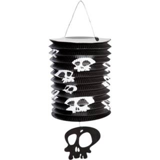 👉 Lampion zwart wit papier Carnival Toys 15 X 30 Cm Zwart/wit 8004761041038