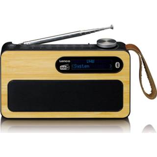 👉 Draagbare radio zwart Dab+/fm Bluetooth Lenco Pdr-040bamboobk 8711902043973