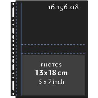 👉 Insteekhoes zwart Henzo Insteekhoezen - 10 Stuks Voor 40 Foto's Liggend Fotomaat 13x18 Cm 8711229161565