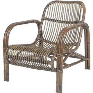 👉 Loungestoel bruine Rotan Boaz - 63x85xh72 Cm 7434627672655