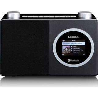 👉 Internet radio zwart Met Kleurendisplay En Bluetooth Lenco Dir-70bk Zwart-zilver 8711902042778