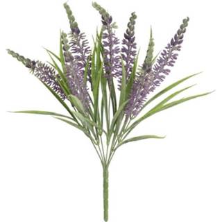 👉 Kunstplant lavendel groen paars Gerimport Lavender Flocada 49 Cm Groen/paars 8430540745451