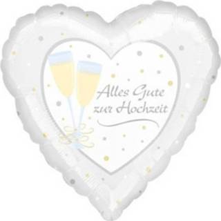 👉 Folieballon wit Amscan Alles Gute Zur Hochzeit 55 X Cm 26635321686